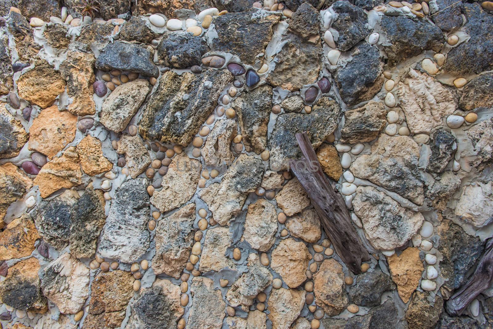 Background of stone wall texture abstract for design.
