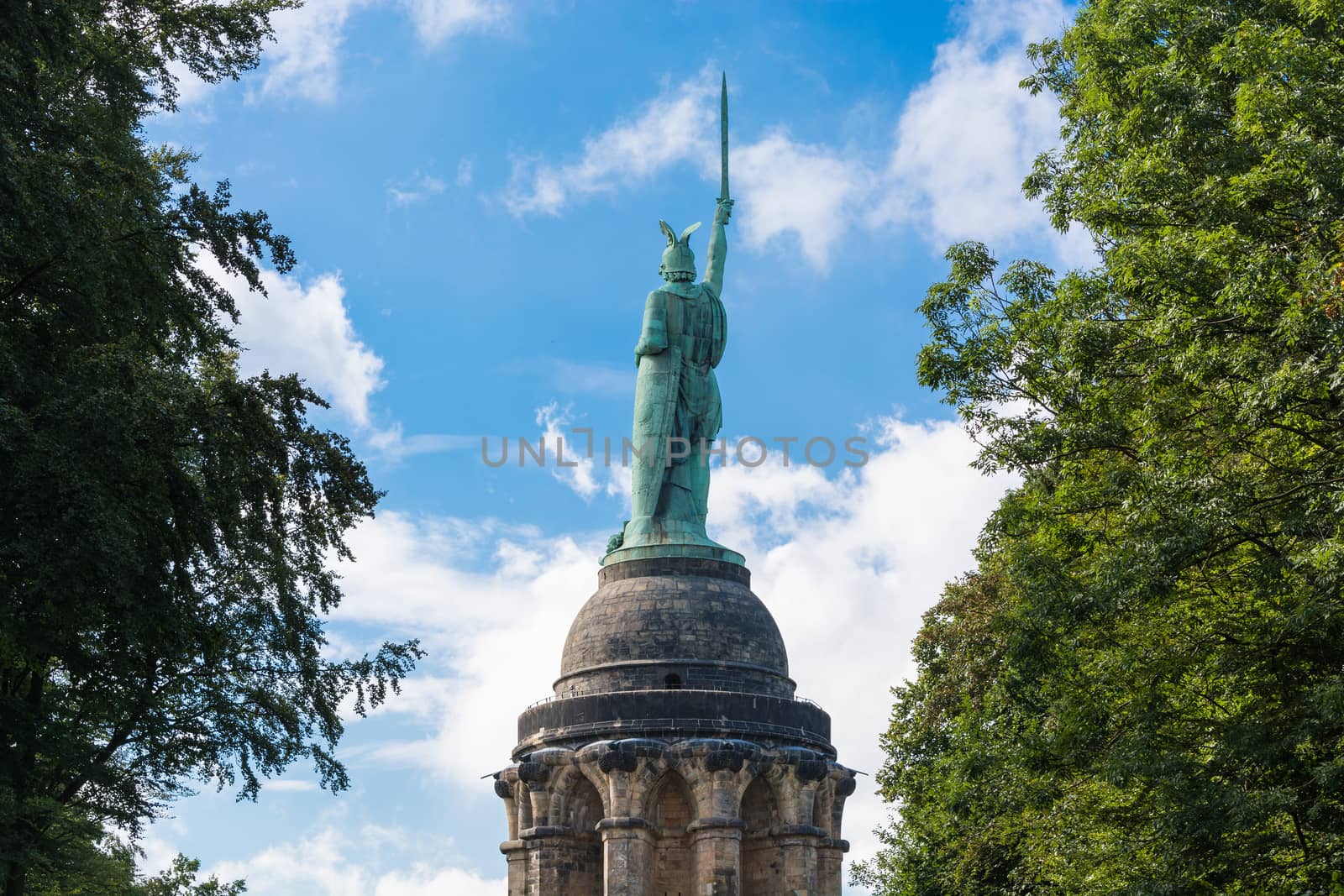 Hermann Monument in the Teutoburg Forest in Germany.        by JFsPic