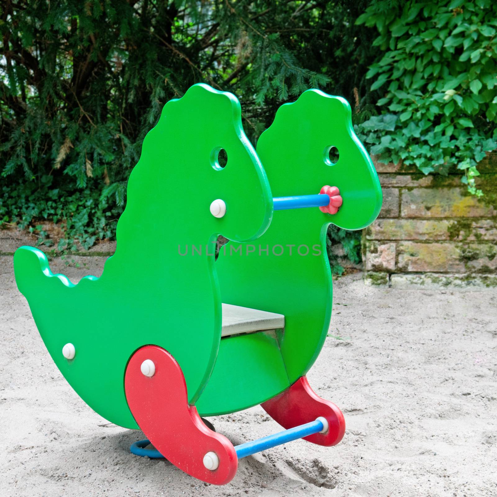 child's swing at the playground