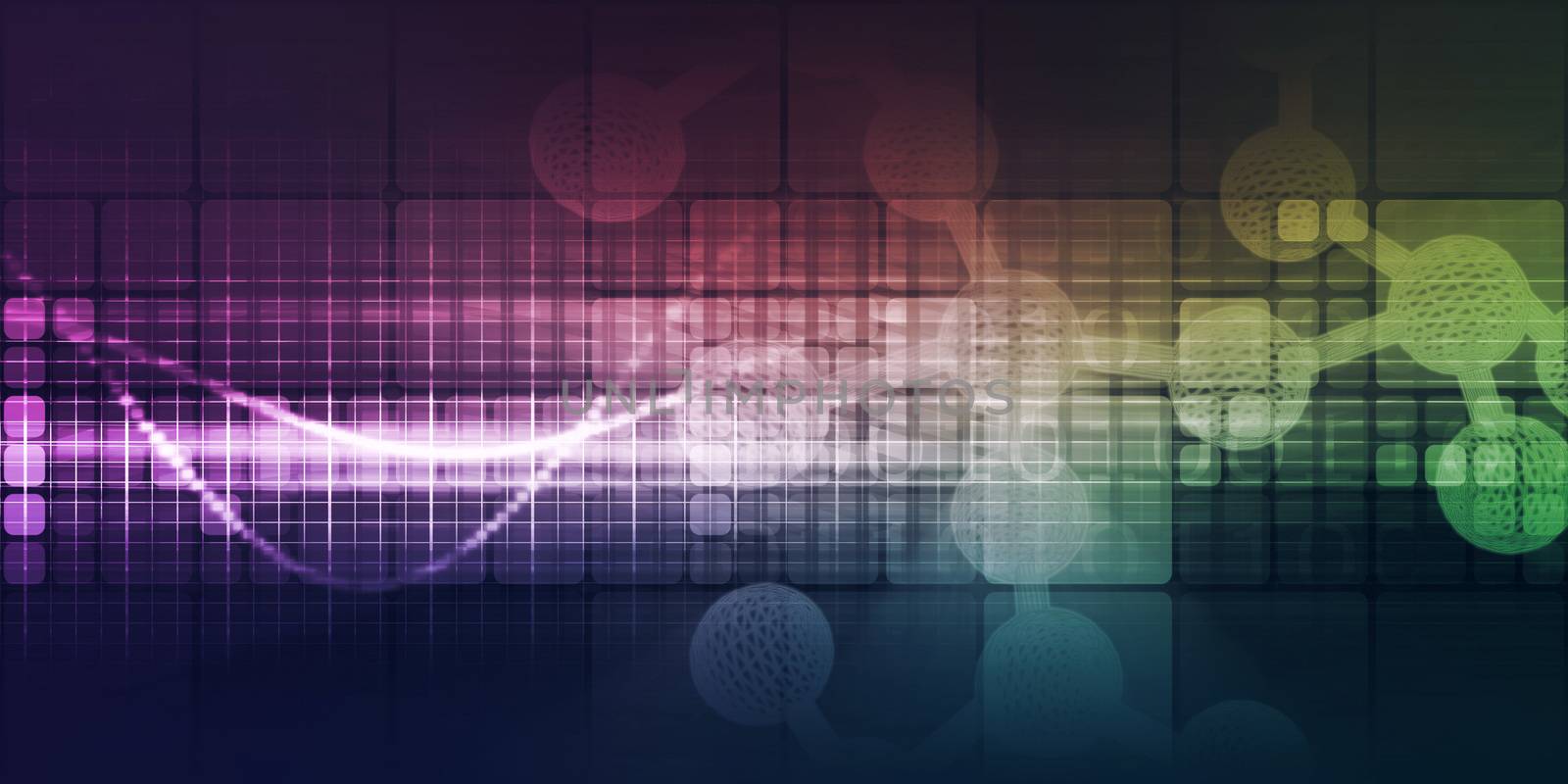 Science and Technology Innovation Concept Background as Art