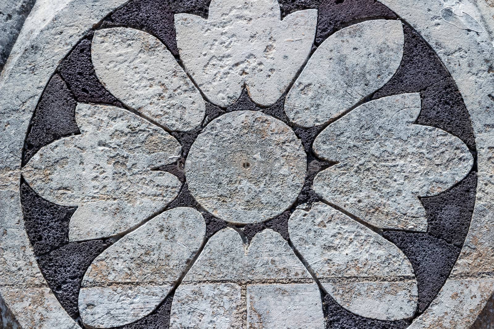 detail texture of stones of volcanic rock