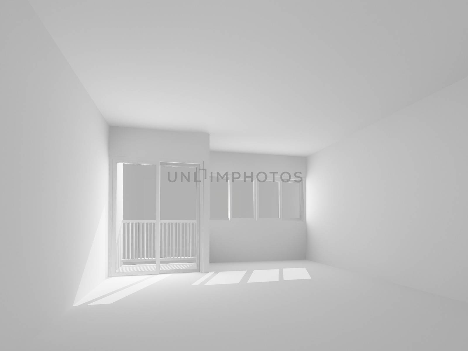 white wall,empty room,3d interior