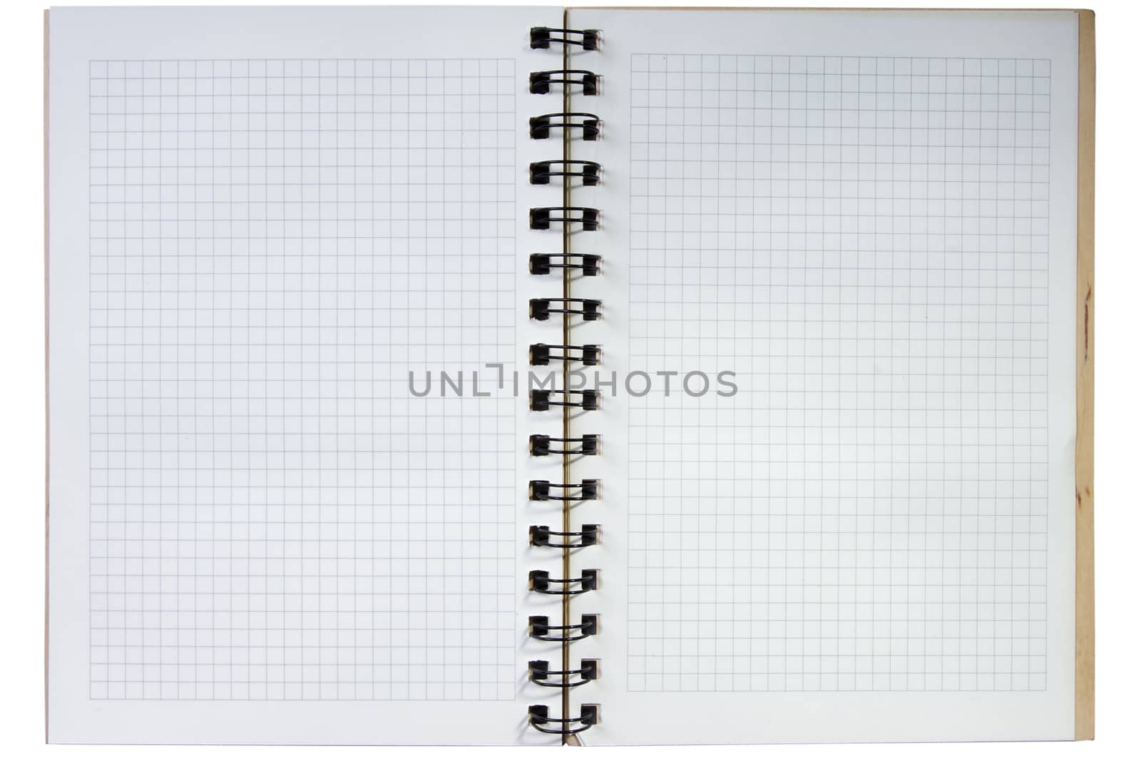 Open notebook with blank sheets by VIPDesignUSA