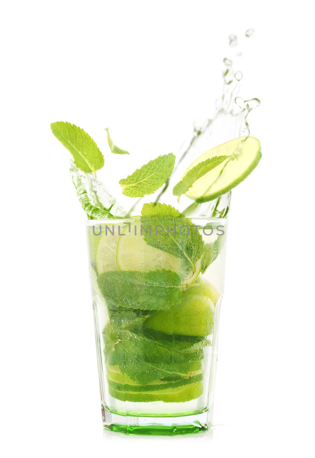 Mojito isolated on white by destillat