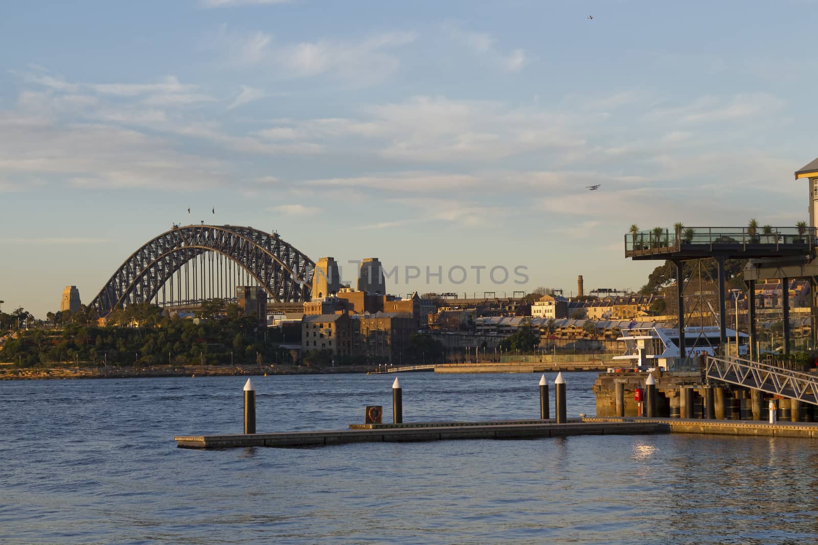 Sydney Harbour Bridge Australia at sunset seen from Pyrmont by jaaske