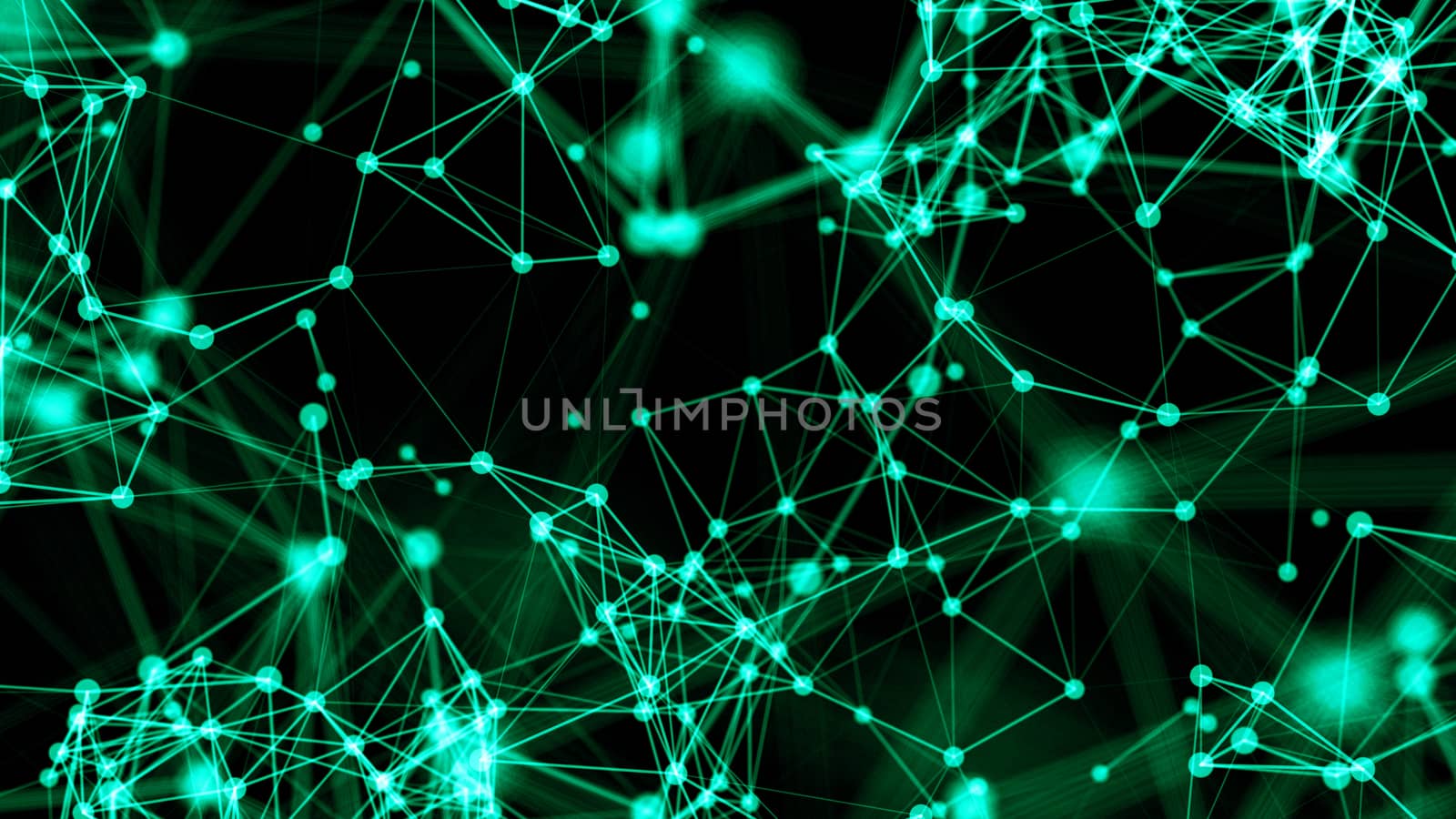 Abstract connected dots. Technology background by nolimit046