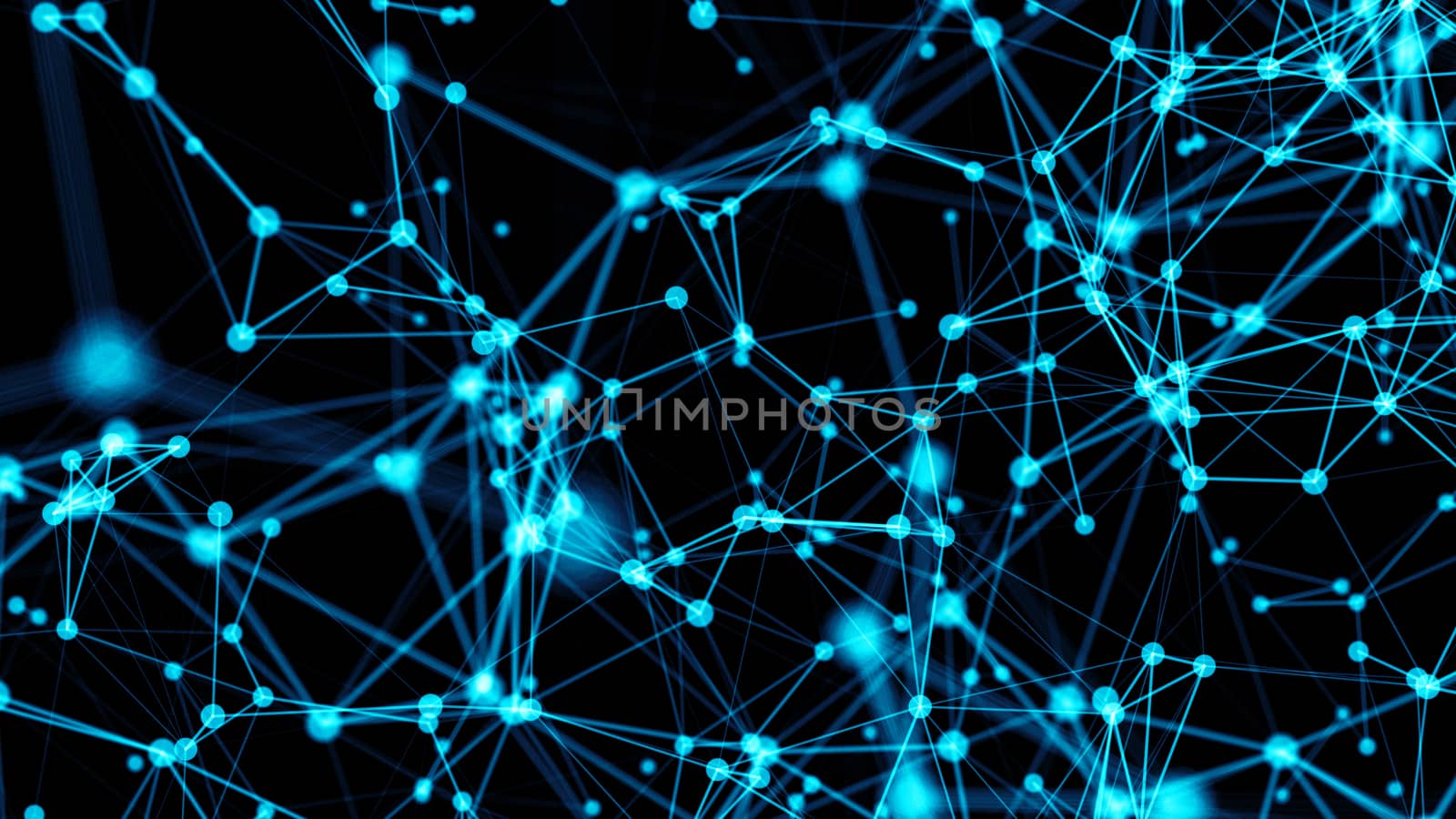 Abstract connected dots. Technology background by nolimit046