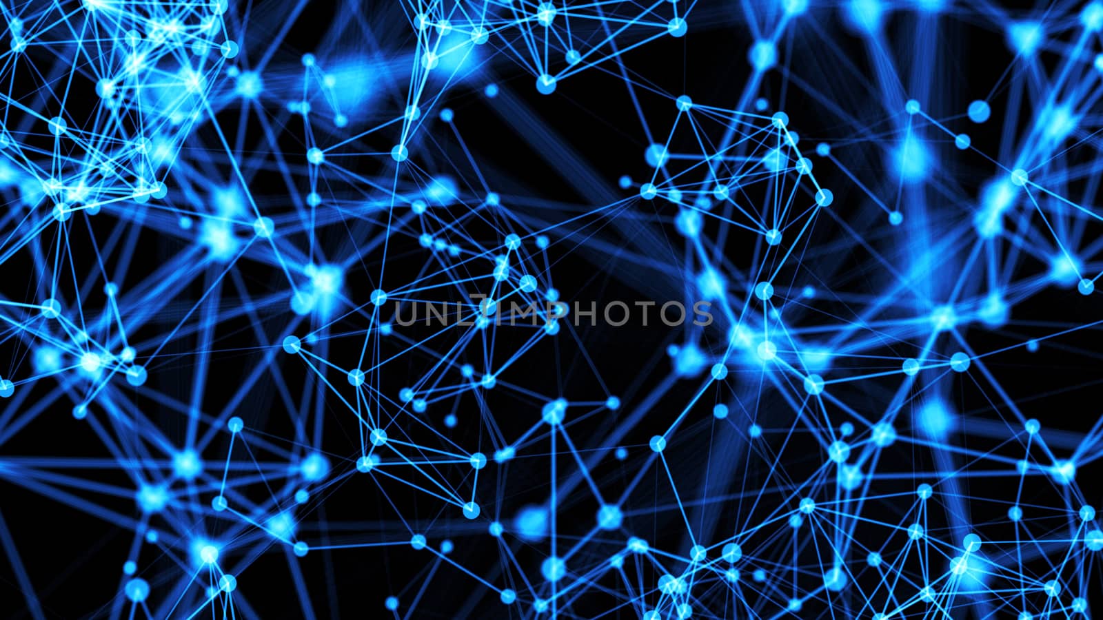 Abstract connected dots. Technology background by nolimit046