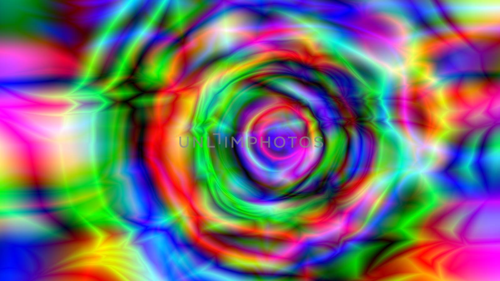 Abstract background with Psychedelic art. 3d render