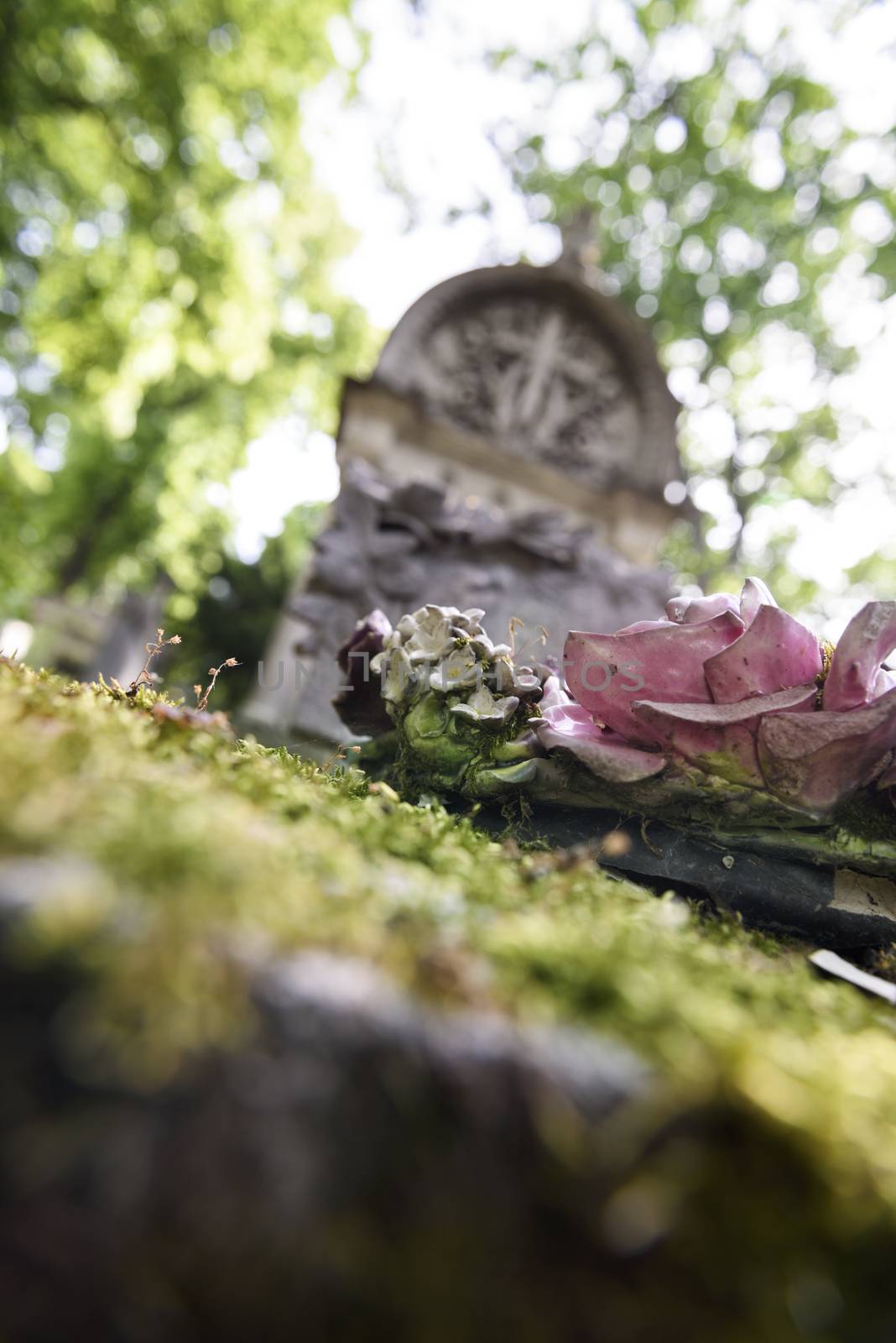 Memory and nostalgy at Pere Lachaise cemetery, Paris, France