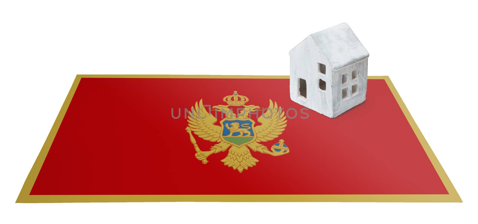 Small house on a flag - Living or migrating to Montenegro
