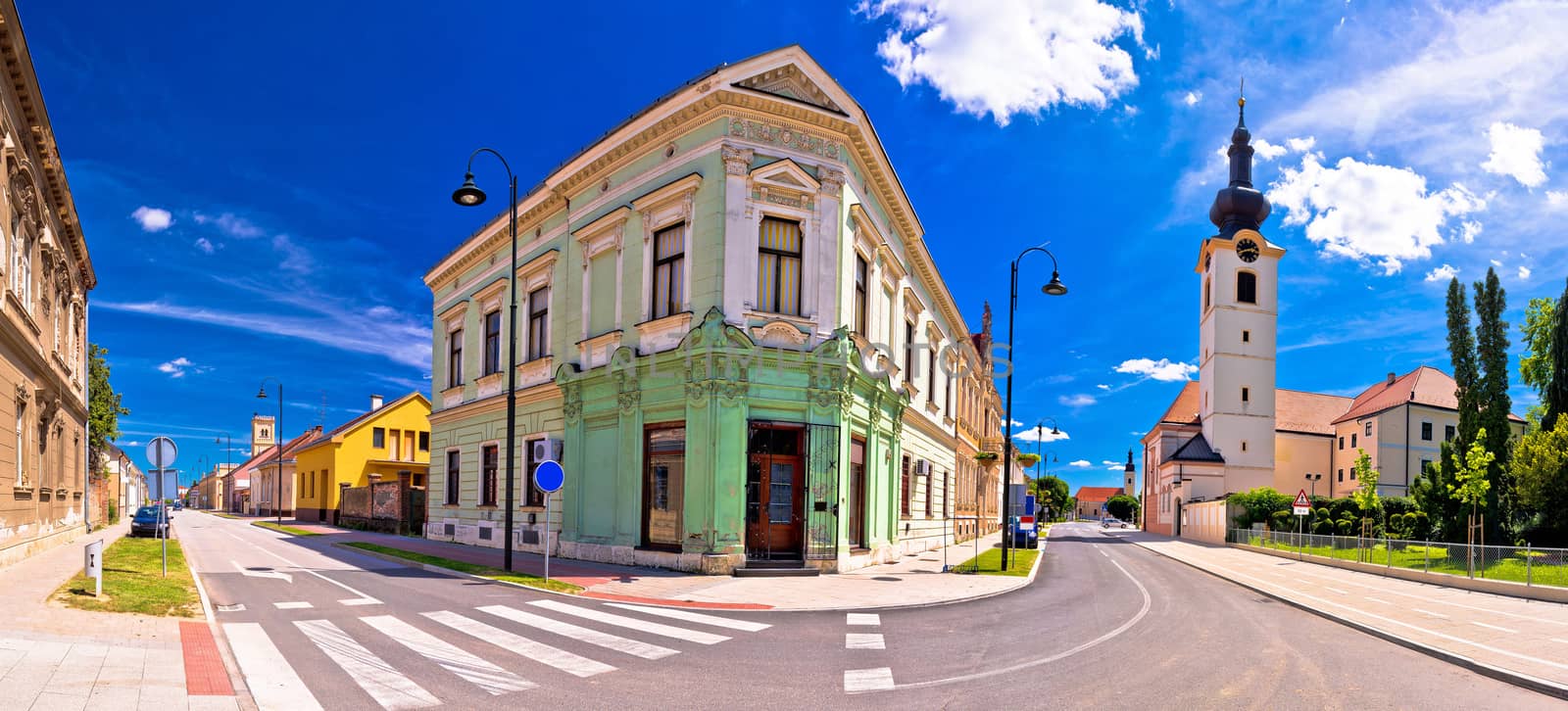 Town of Koprivnica old street view, Podravina region of Croatia
