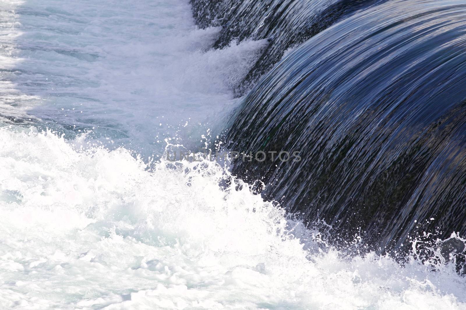 Beautiful photo of small waterfalls close to the amazing Niagara falls