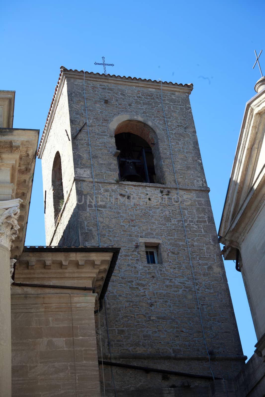 Bell tower of the San Marino cathedral