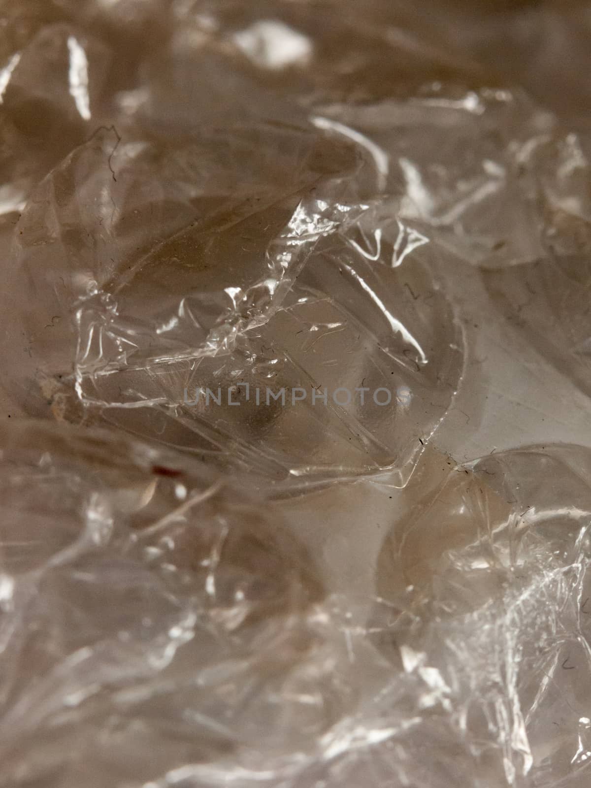 close up texture and pattern and detail of clear unpopped unused bubble wrap packaging