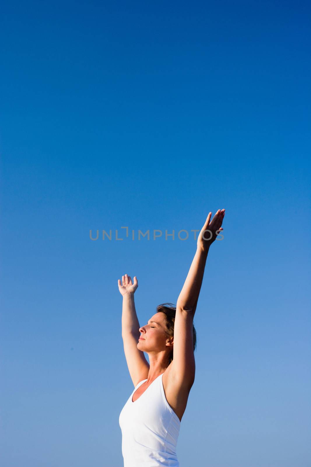 Woman doing yoga