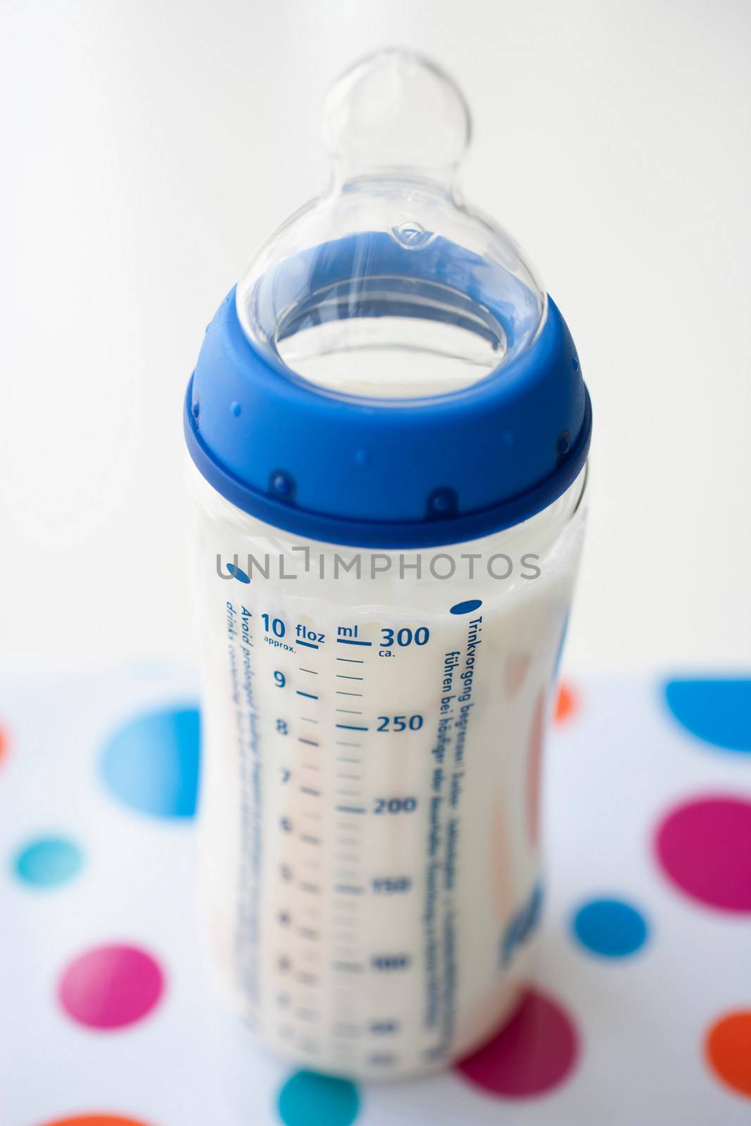 baby bottle with milk