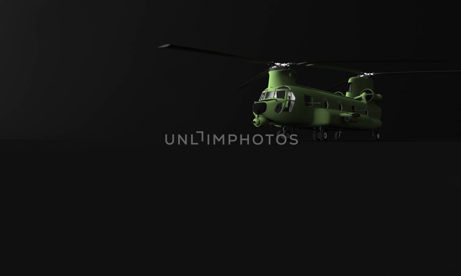 3D RENDERING OF TRANSPORT HELICOPTER by PrettyTG