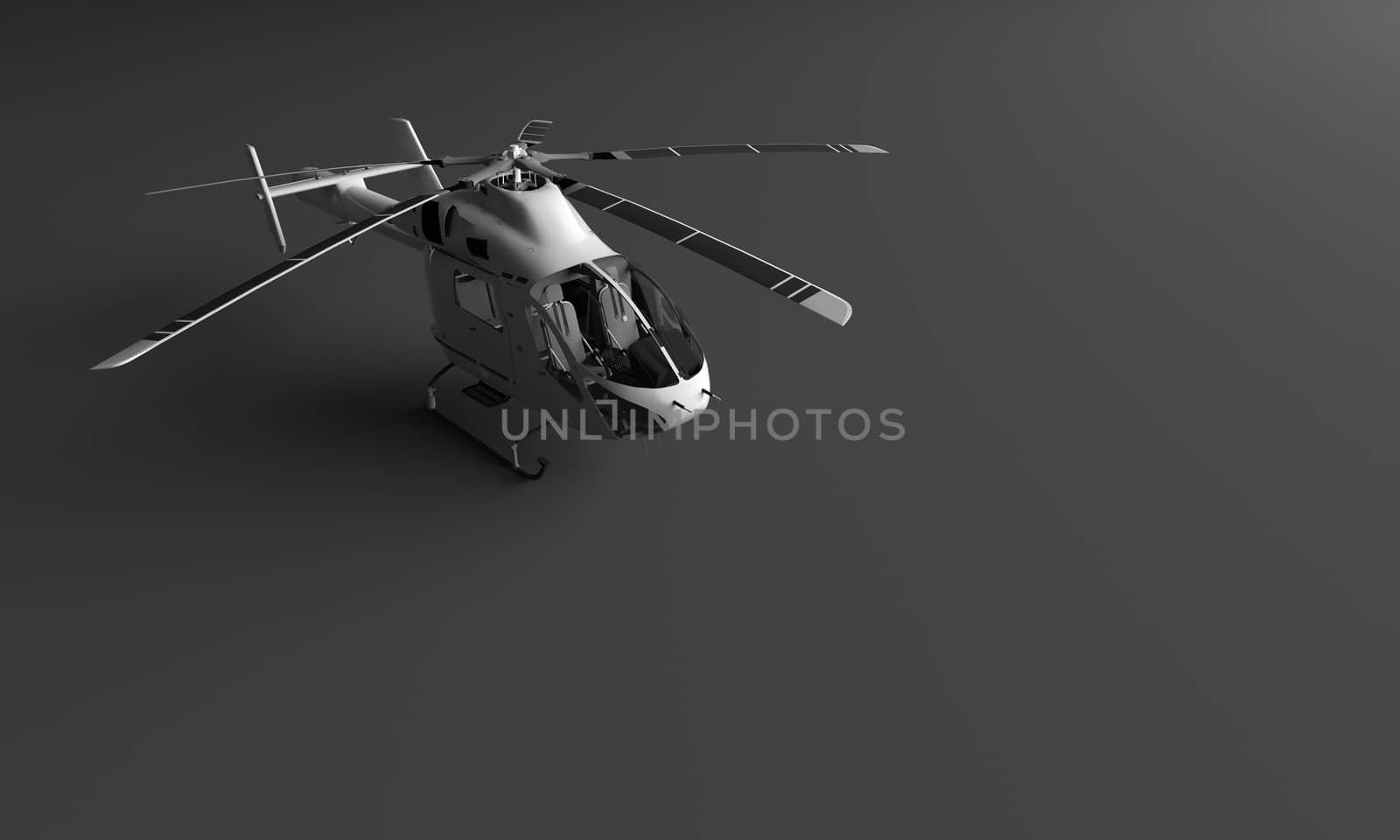 3D RENDERING OF HELICOPTER by PrettyTG