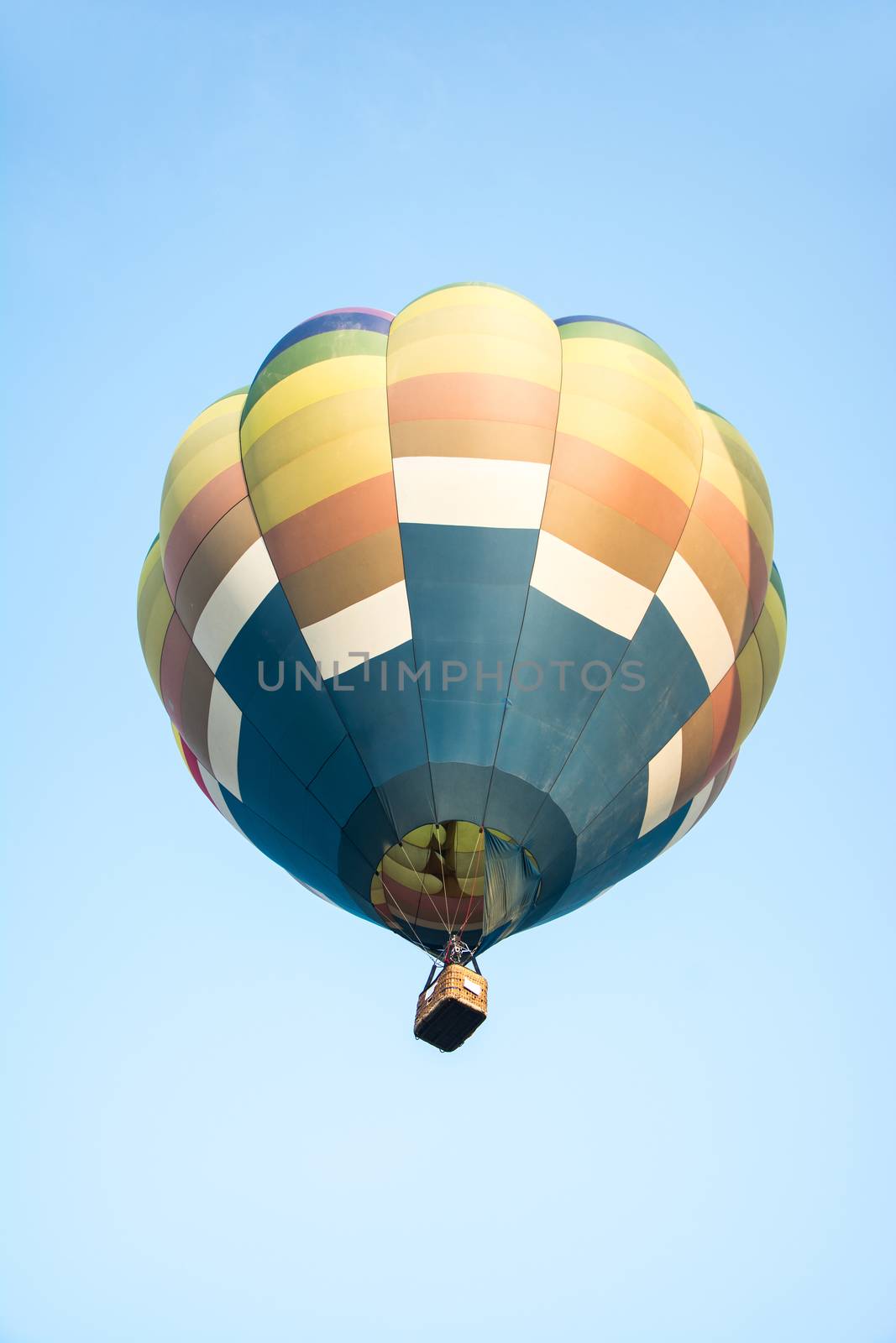 colorful of hot air balloons in blue sky by rakoptonLPN