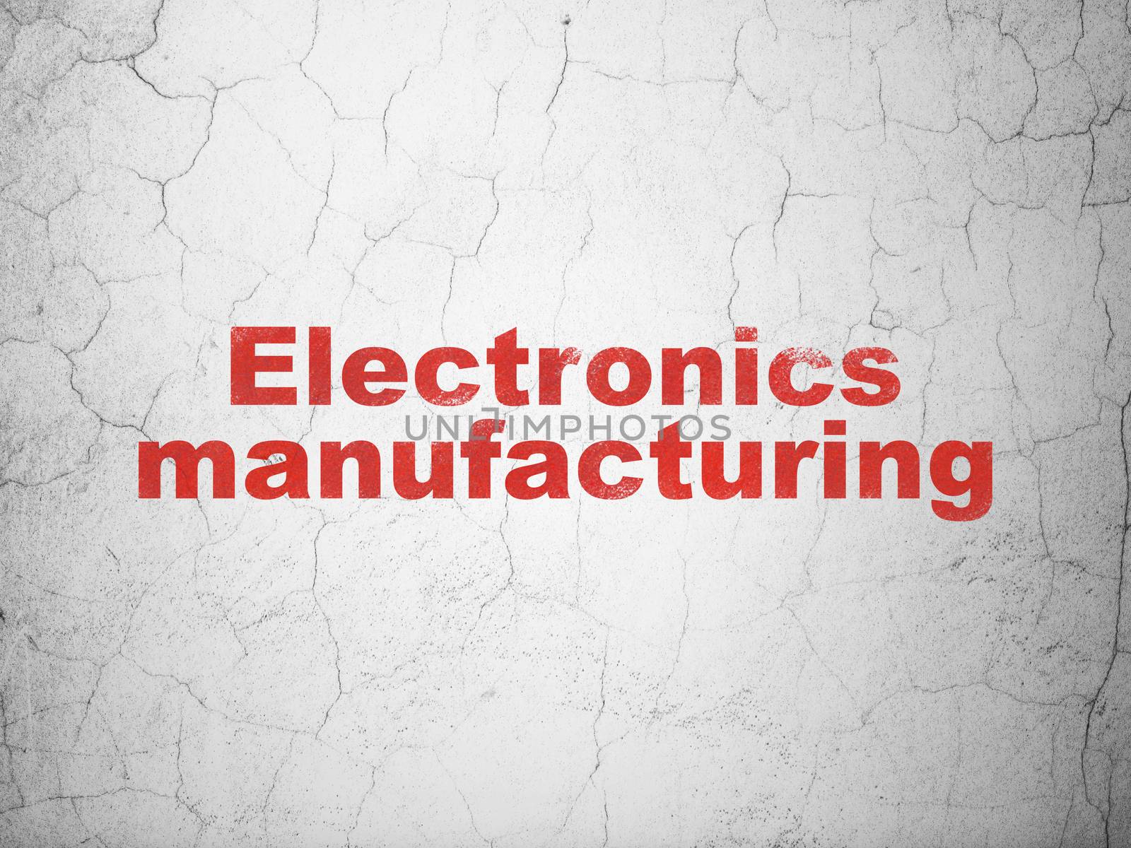 Industry concept: Electronics Manufacturing on wall background by maxkabakov