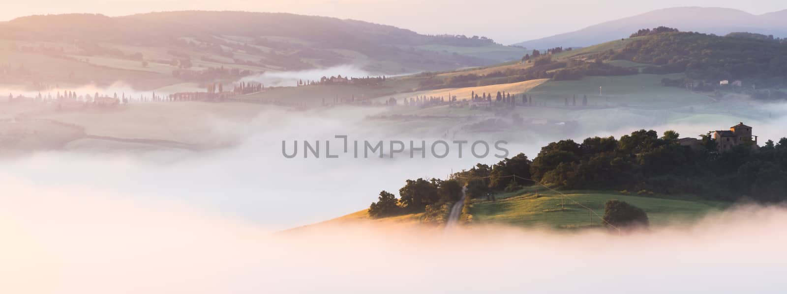 Misty Dawn in Tuscany by phil_bird