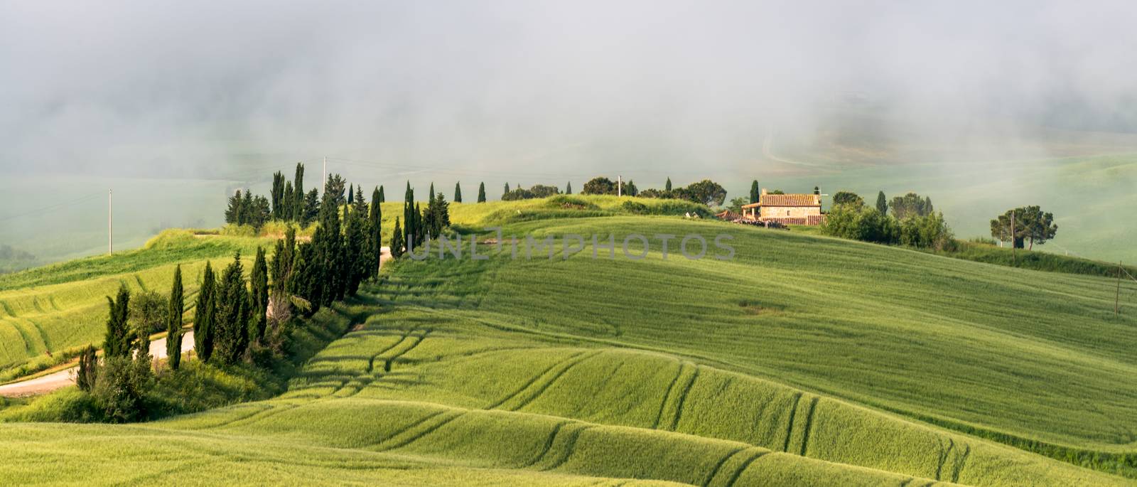 VAL D'ORCIA, TUSCANY/ITALY - MAY 22 : Scenery of Val d'Orcia in Tuscany on May 22, 2013