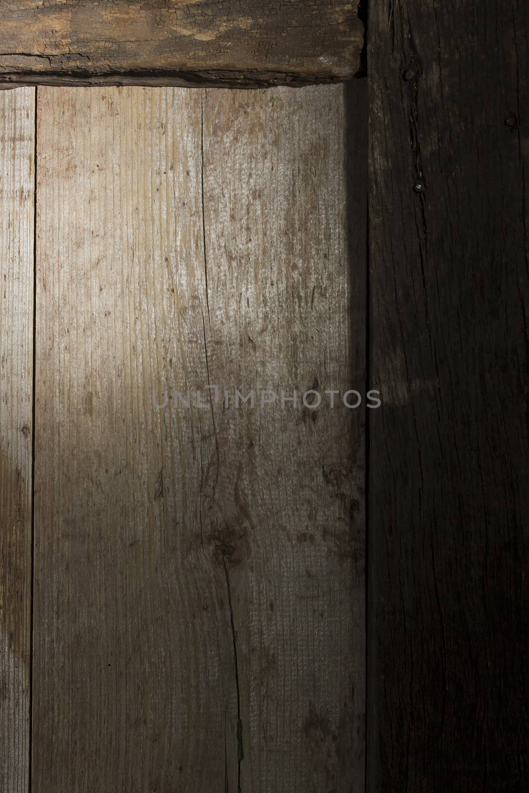 Fragment of an old wooden door as a background