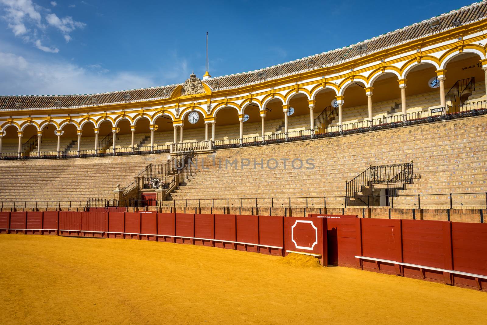 The bull fighting ring at Seville, Spain, Europe by ramana16