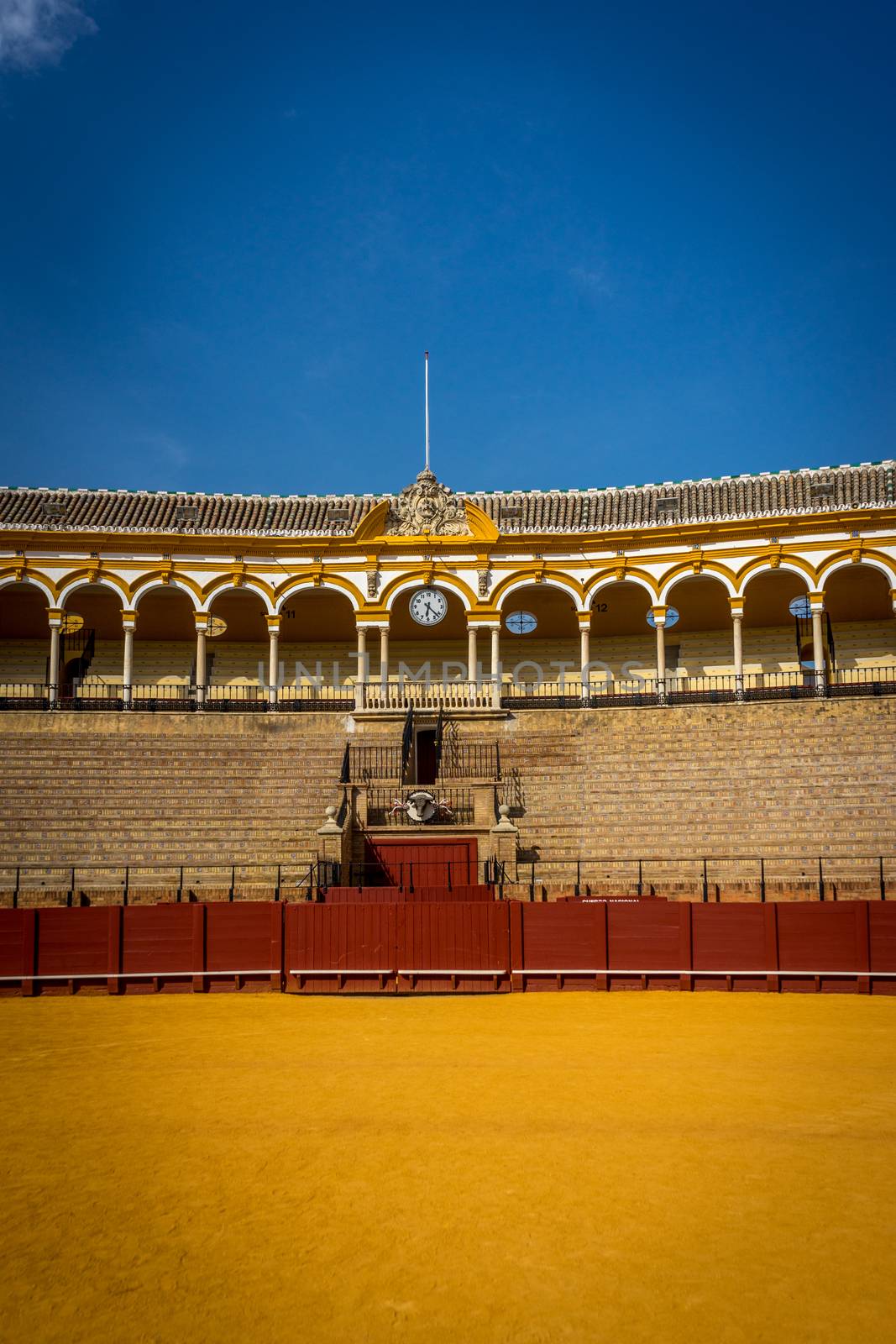 The bull fighting ring at Seville, Spain, Europe