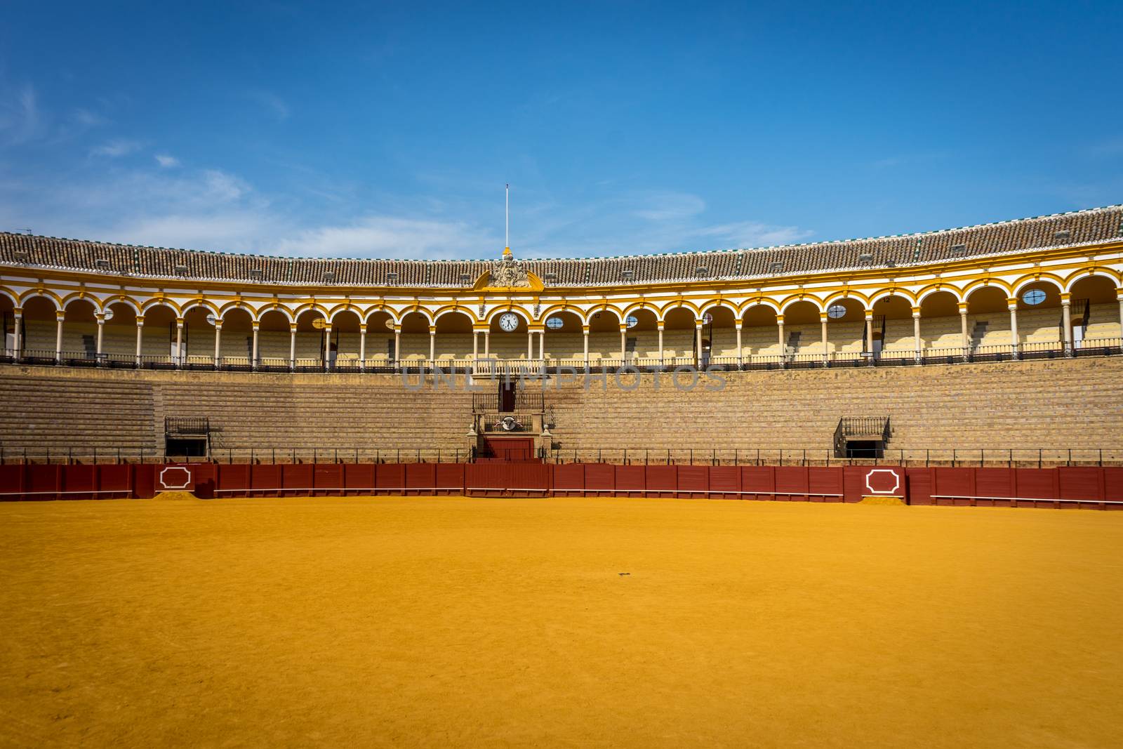 The bull fighting ring at Seville, Spain, Europe