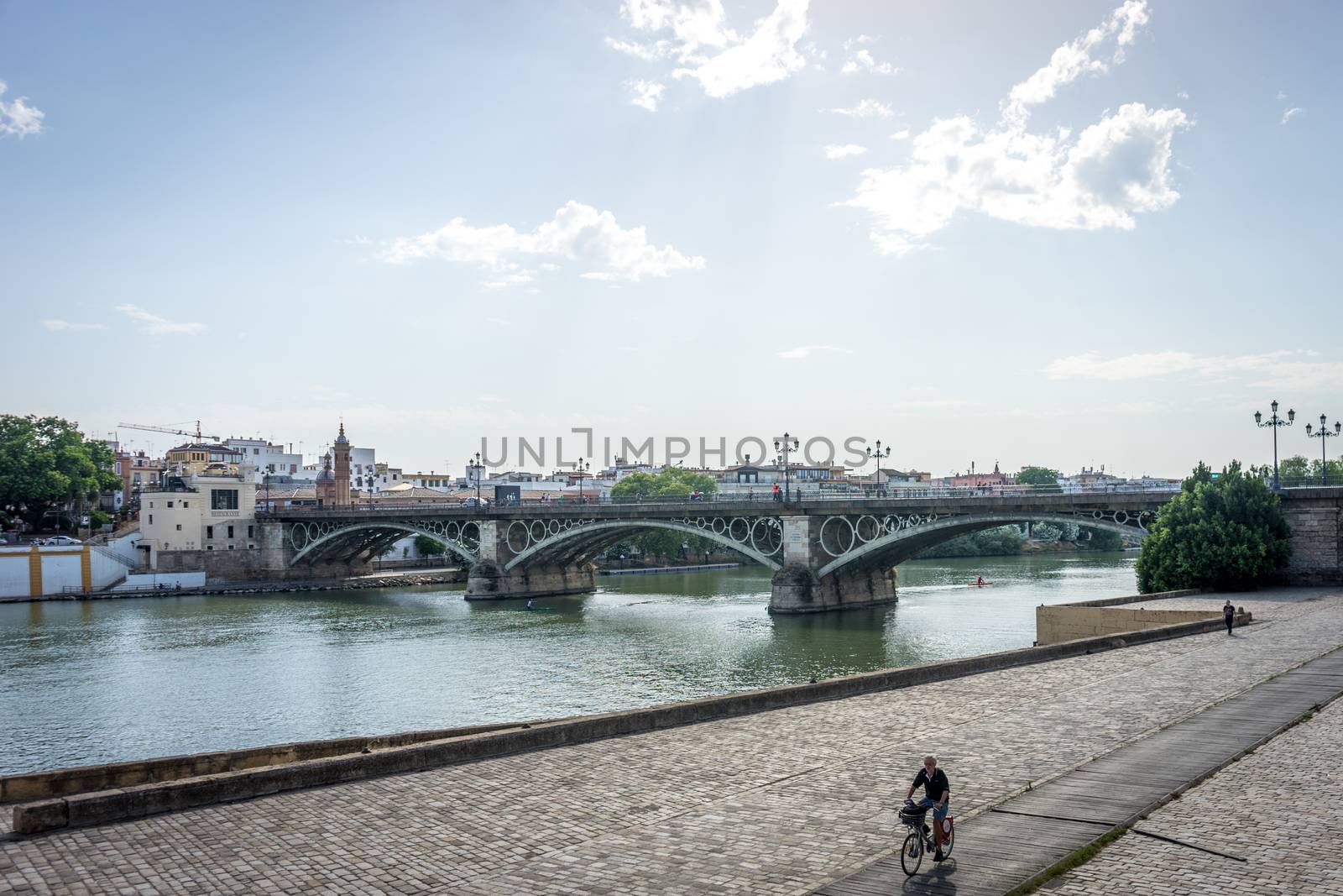 The Guadalquivir river in Seville, Spain, Europe by ramana16