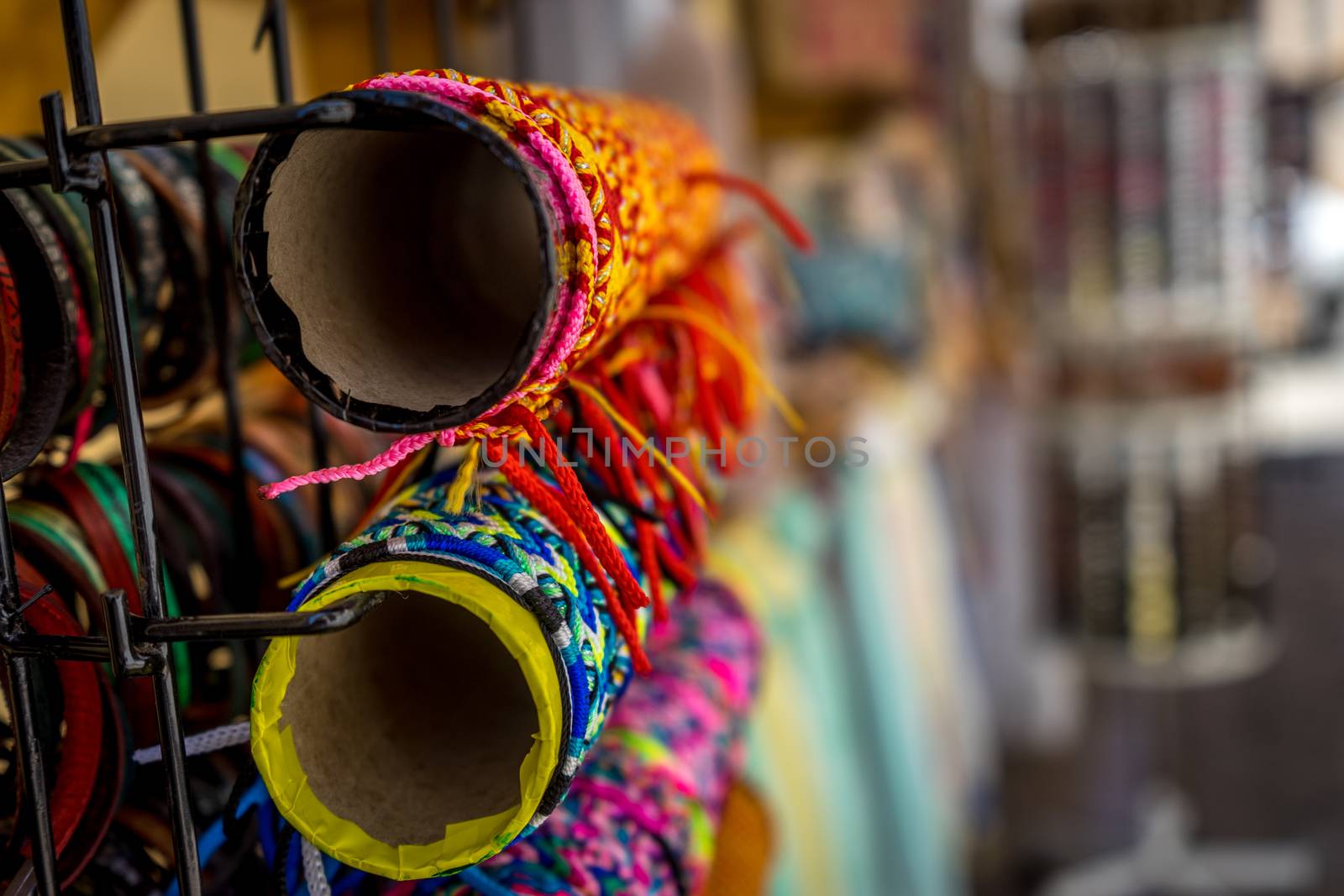 Bracelets being sold in a shop in Seville, Spain, Europe by ramana16