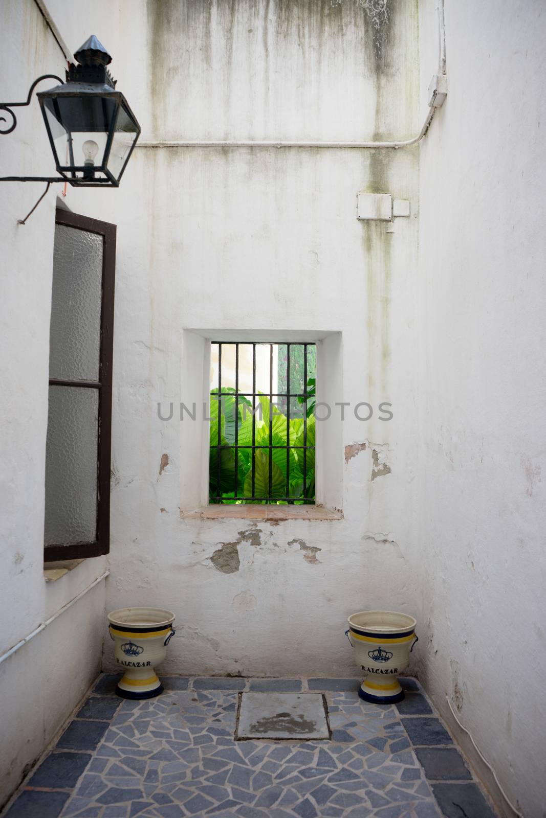 Windows with a view in Seville, Spain, Europe