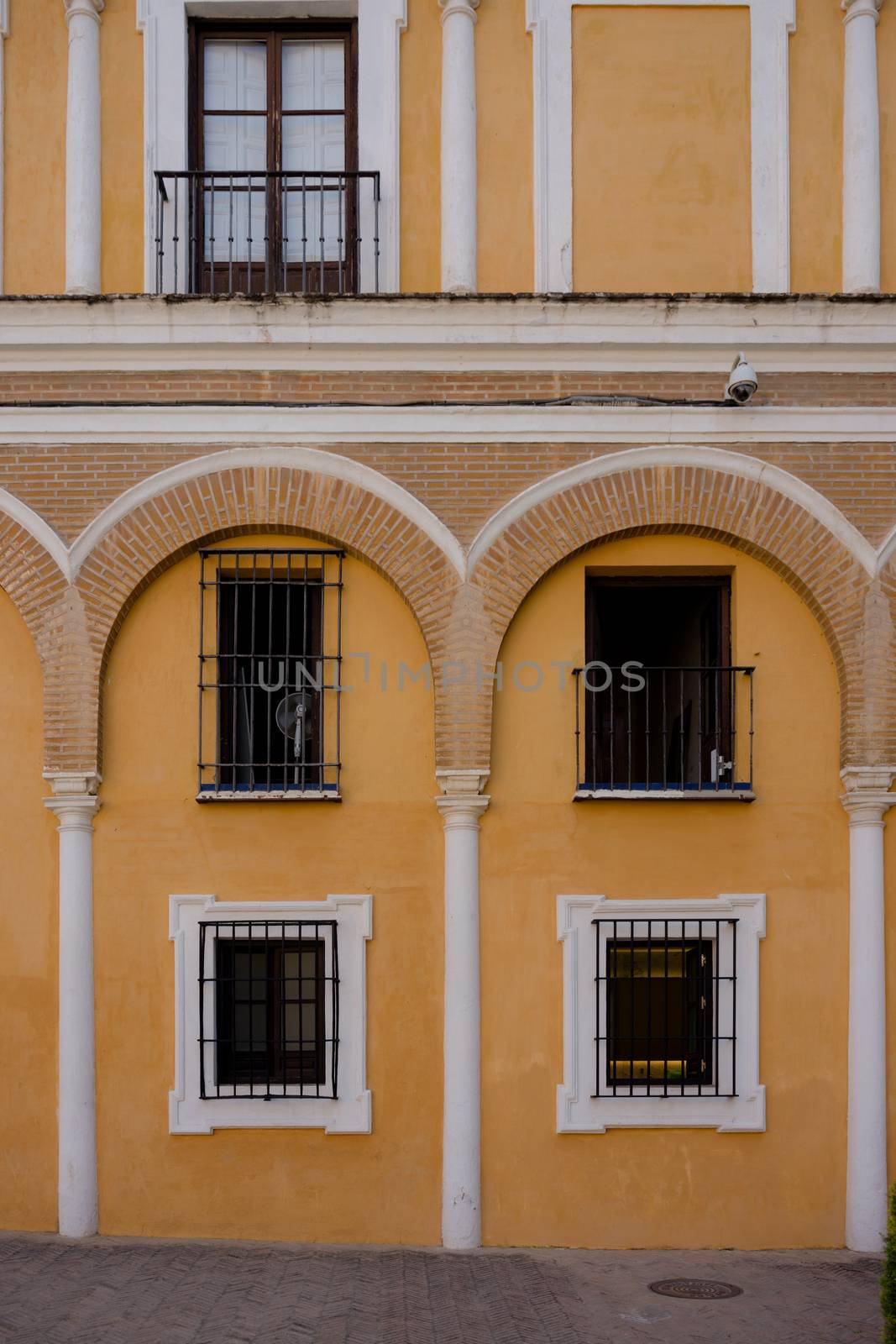 Yellow arches in Seville, Spain, Europe by ramana16