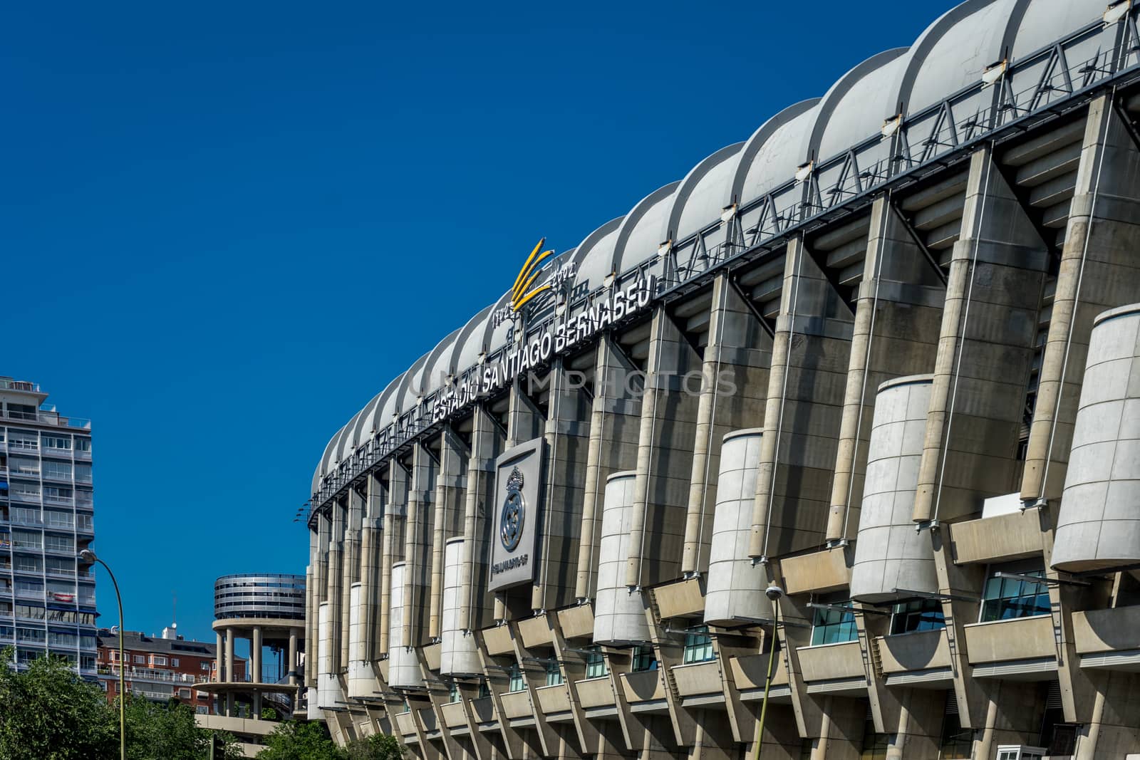 Madrid, Spain - June 17 : The Bernabeu football stadium in Madri by ramana16