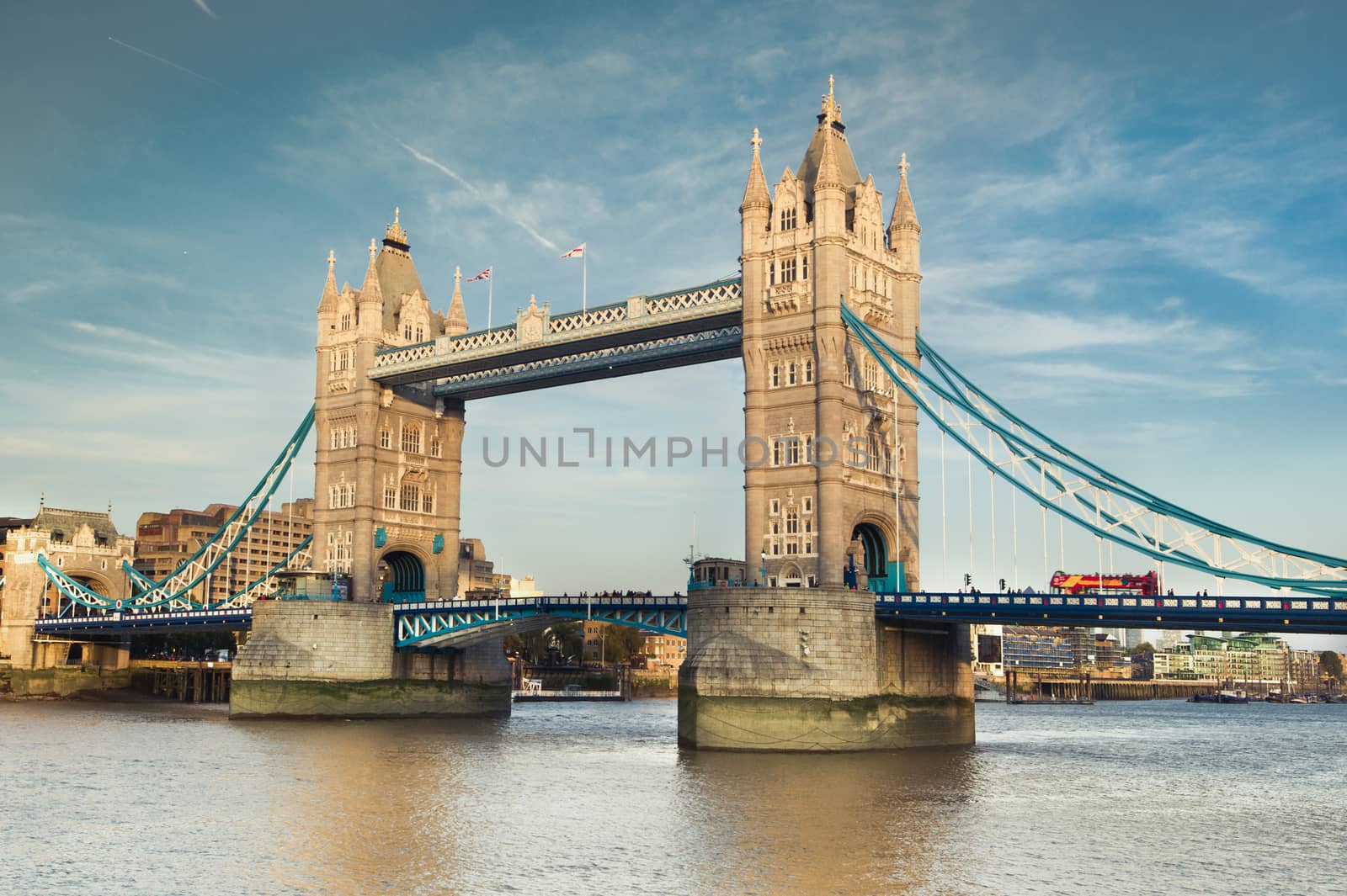 The magnificent Tower Bridge in London.