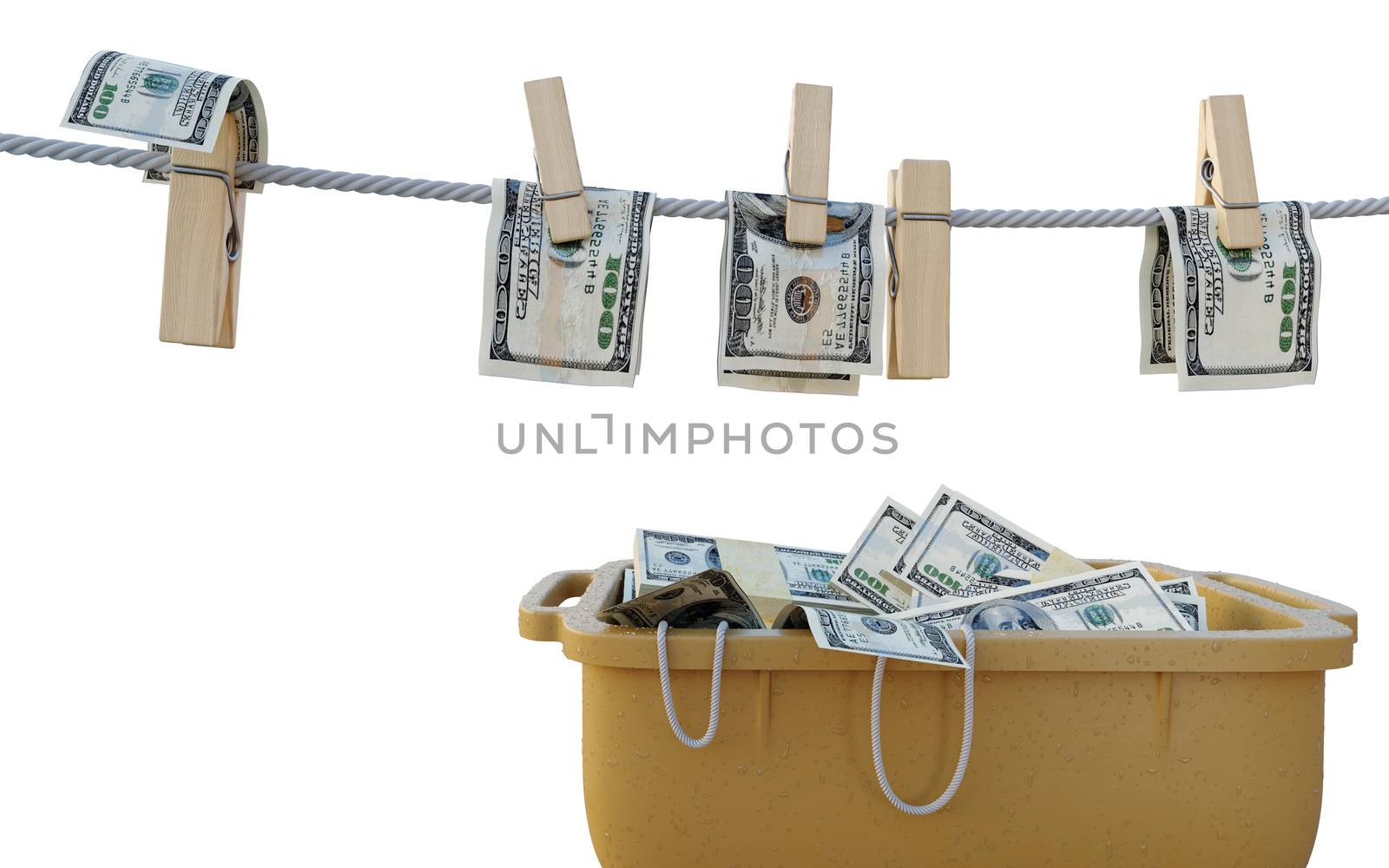 washing money concept background photo by denisgo