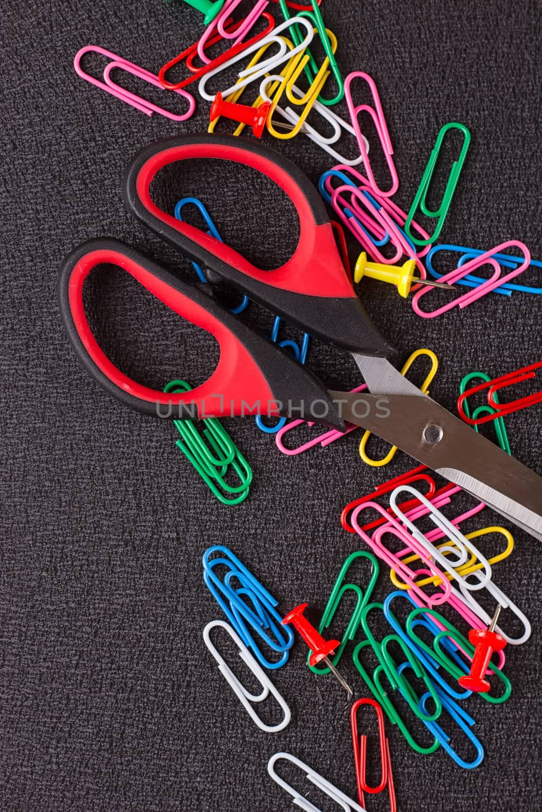 Scissors and paper clips by victosha