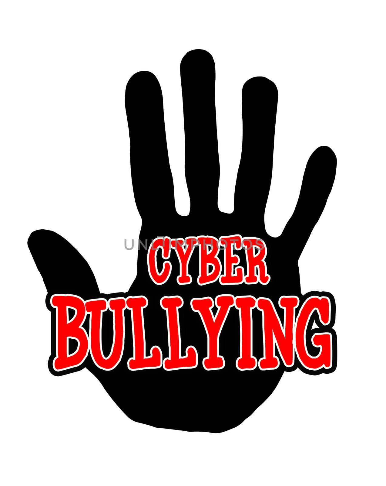 Handprint cyberbullying by Milovan