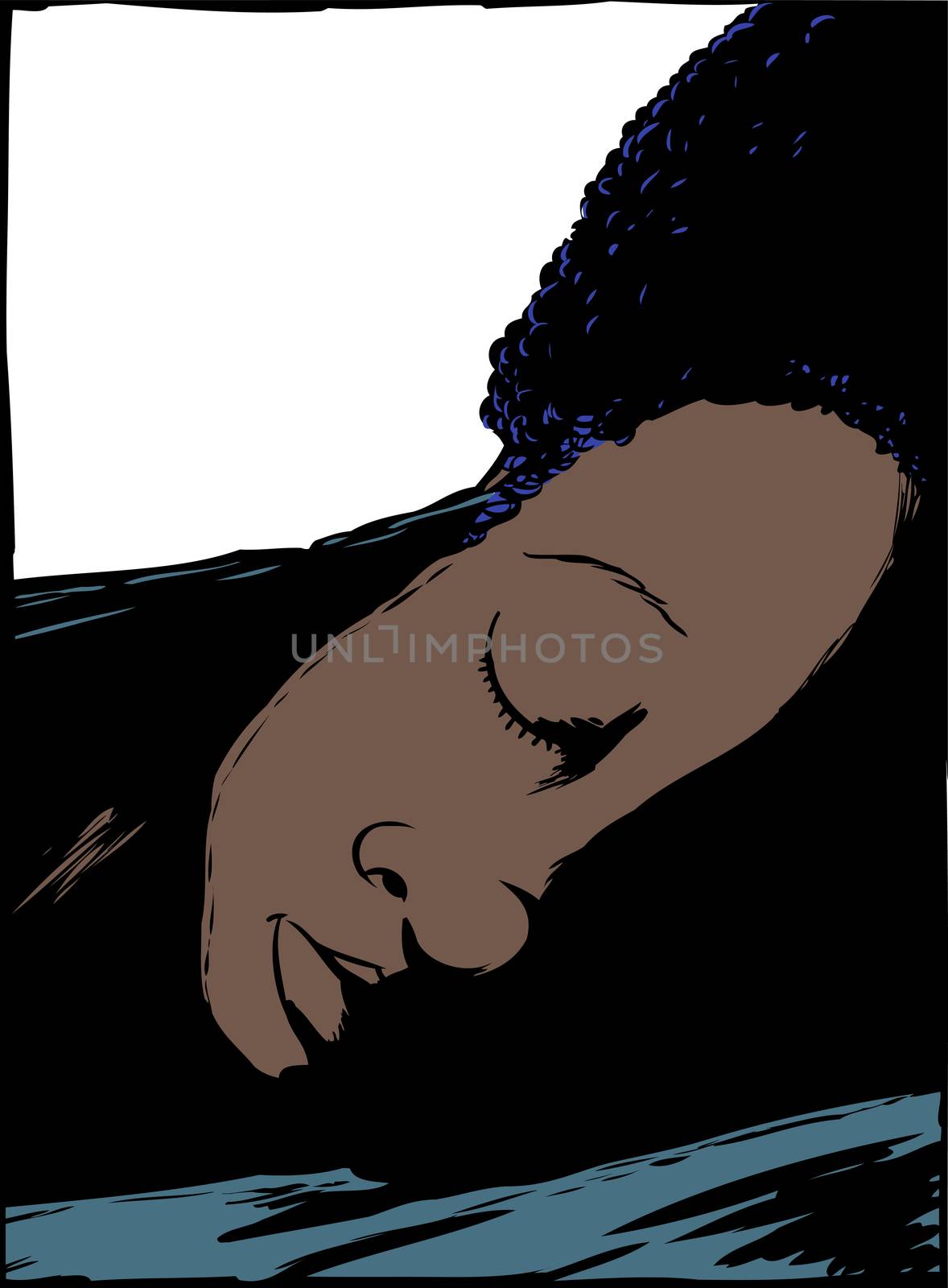 Sleeping Person Close Up by TheBlackRhino