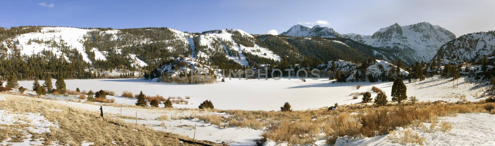 June Lake Road panorama, June Lake, California