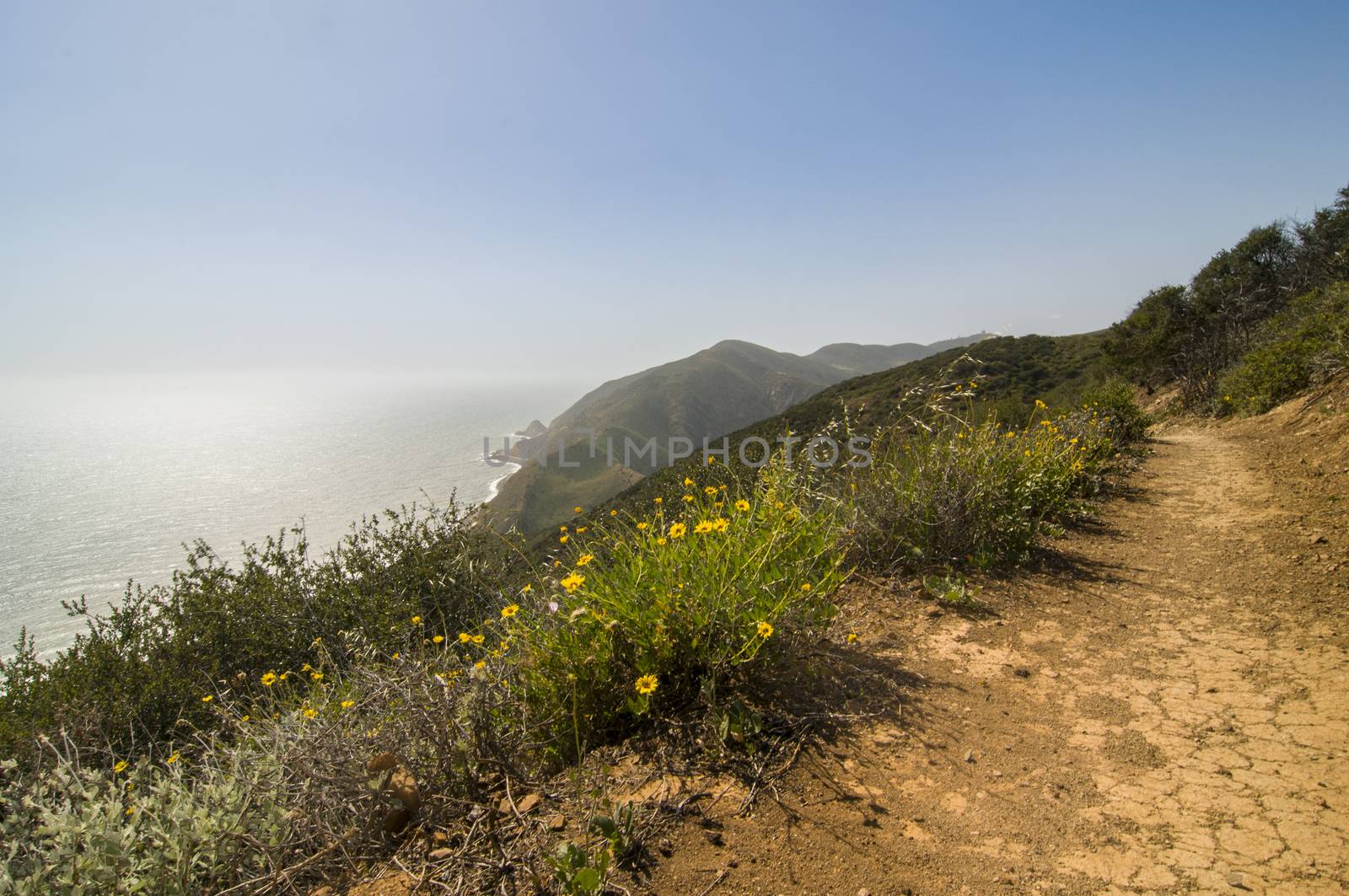 Backbone Trail along Pacific Coast Highway, California by Njean