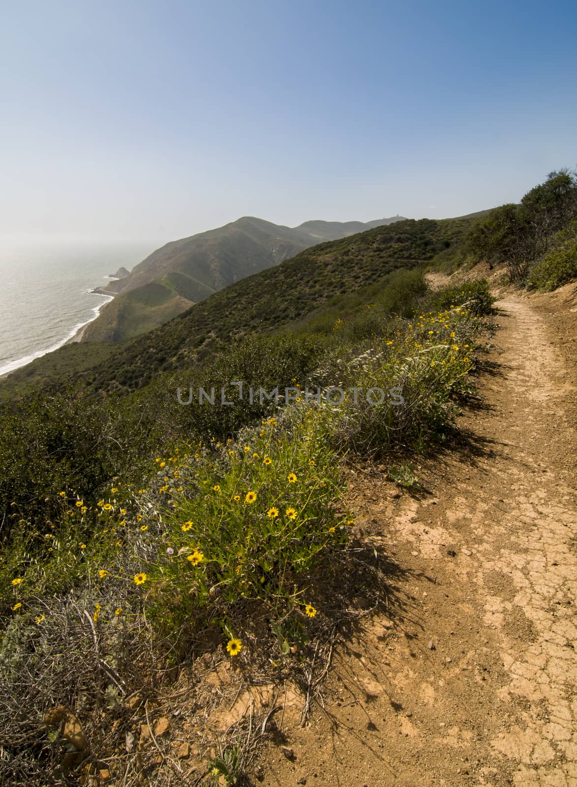 Backbone Trail along Pacific Coast Highway, California by Njean