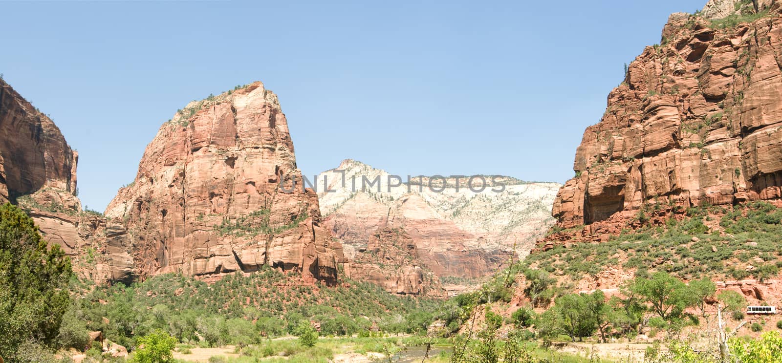 Angel's Landing Trail panorama in Zion, Utah