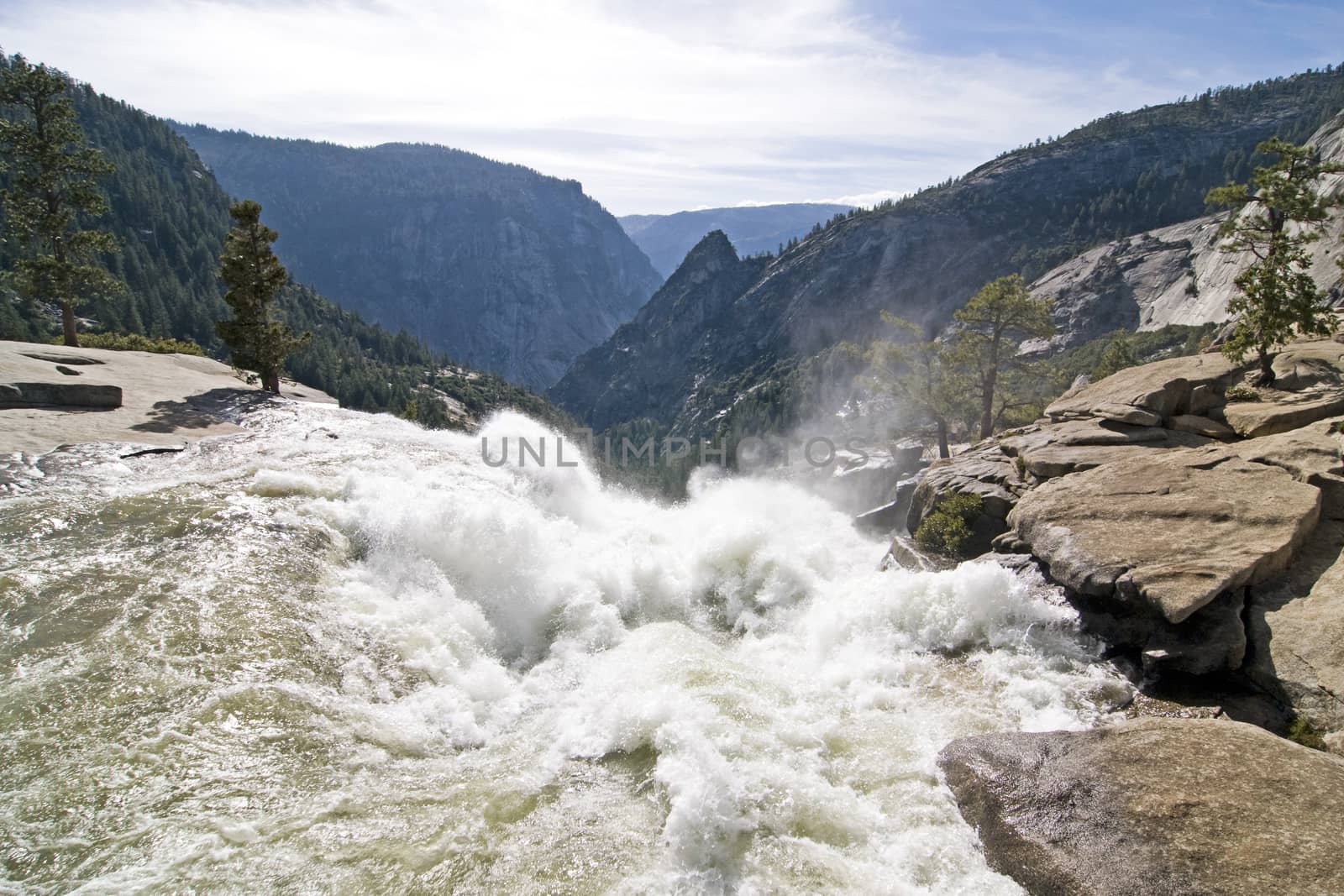 Nevada Falls (Merced River) in Yosemite National Park, CA