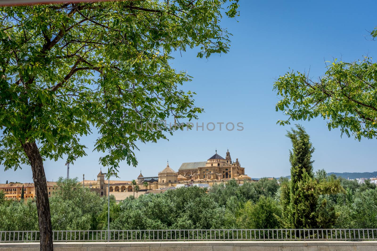 The Mezquita de Córdoba,the Great Mosque of Córdoba, Mosque-Cathedral,Mezquita from other side of river