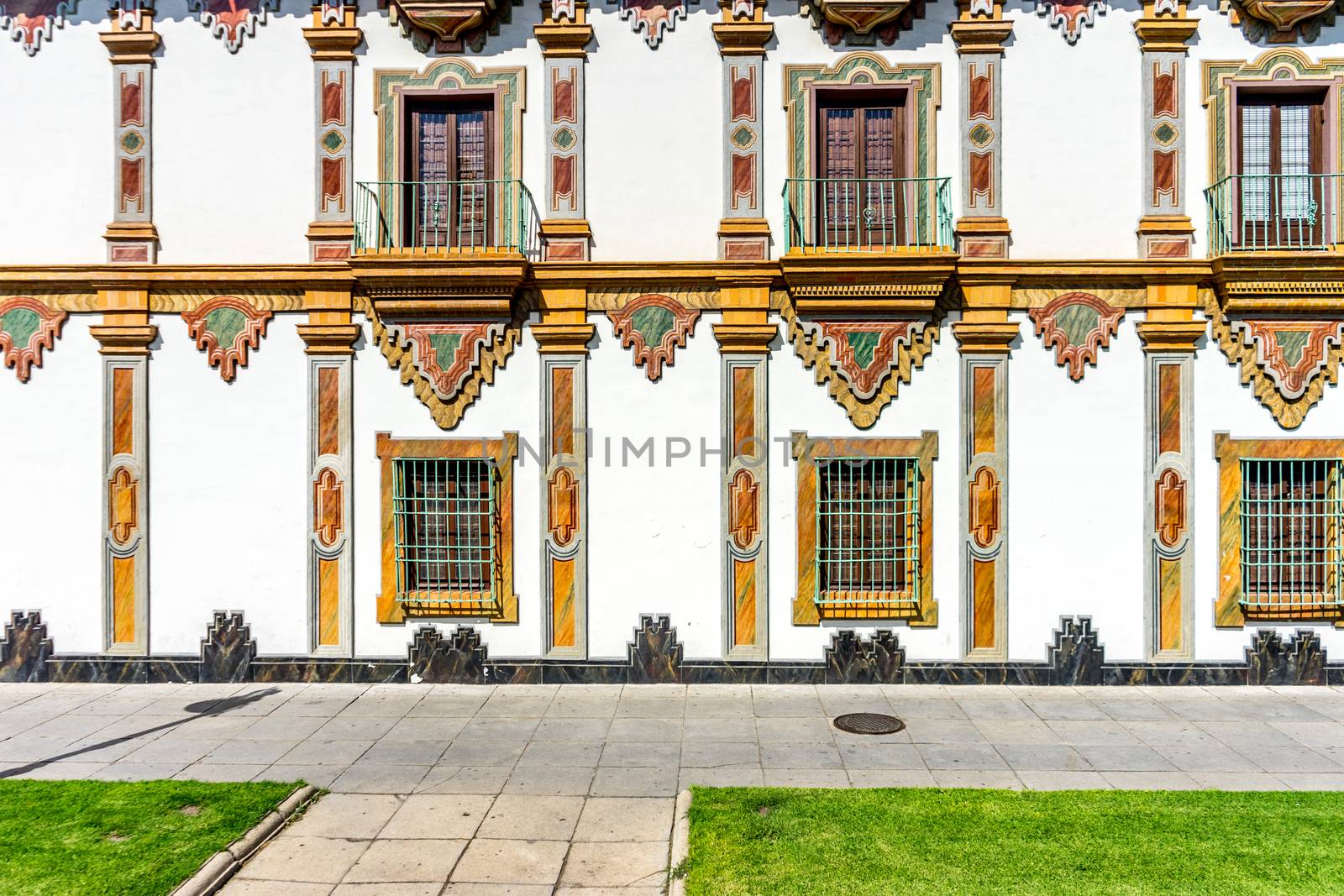 Decorated windows on the streets of Cordoba, Spain, Europe by ramana16