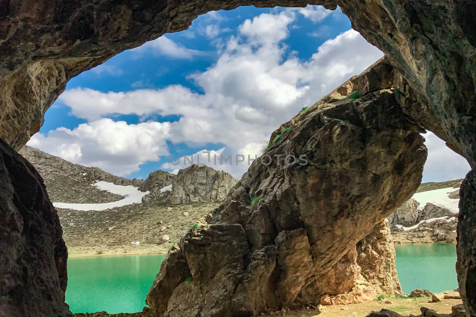 Unusual caves in the mountains