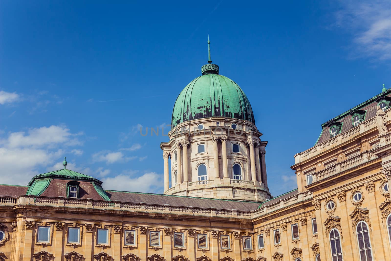 The Buda Castle. Budapest, Hungary. old royal castle.